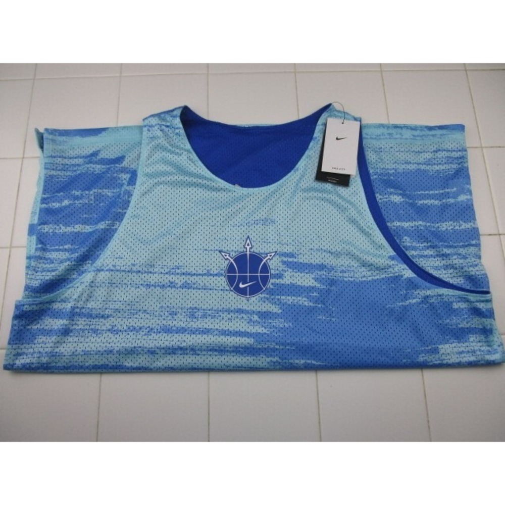 Nike Basketball Standard Reversible Mesh Jersey Men's 2XL XXL DV9606-482 Blue